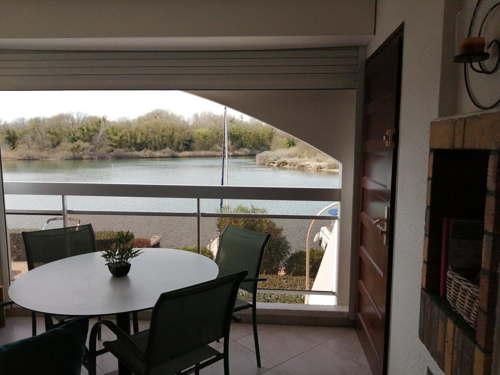 Vue Lagune Et Bateaux A 100M De La Plage Saint-Cyprien  Exterior photo